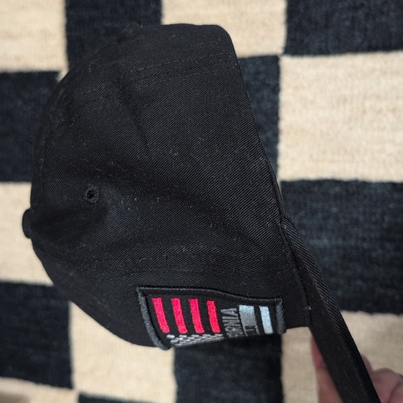 California Republic Flat Bill Hat Adjustable Black Wynn Headwear Bear Flag - Picture 3 of 8